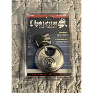 CHATEAU 2-3/4" Disc Lock 3 Tubular Keys C977 Lifetime Warranty Security NEW NIB
